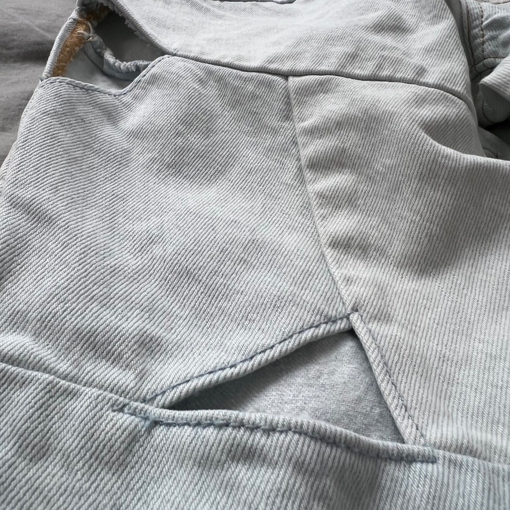 LEVI'S 501XX Cutout‎ Jeans Women's 26x26 Light Wash Premium Patchwork Distressed - Picture 14 of 16